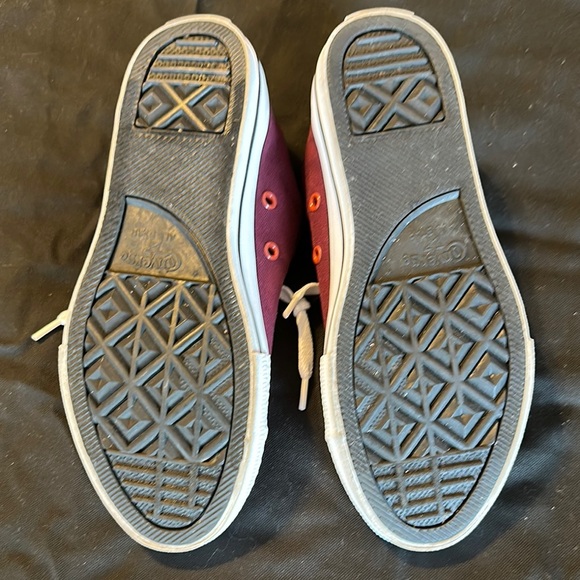 Converse Red and Purple Chuck Taylor Sneakers Classic Design 4 - Picture 7 of 9
